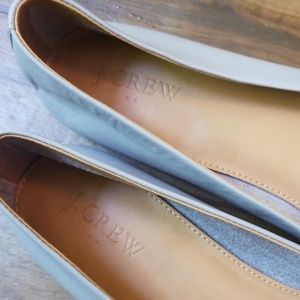 J. Crew Shoes - Gray NEW J Crew leather pointed toe flats J. Crew Shoes - Gray NEW J Crew leather pointed toe flats